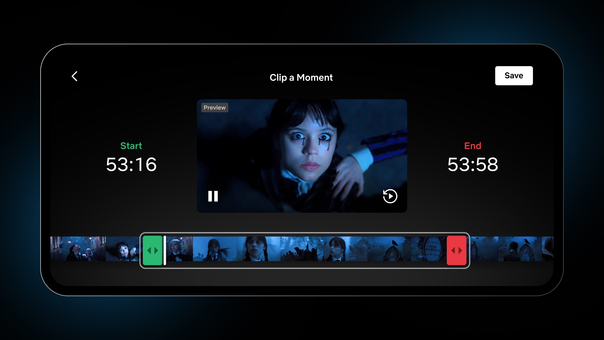 넷플릭스 클립 기능을 활용하여 웬즈데이 명장면 저장
